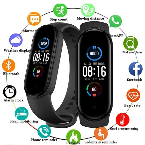 M4 Smart Watch Band - Blood Pressure, Bracelet Wristband, Fitness Tracker, Heart Rate -- Free Shipping - Contiguous United States